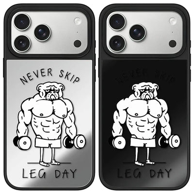 Never Skip Mirror Case – Magnetic Shockproof iPhone Cover