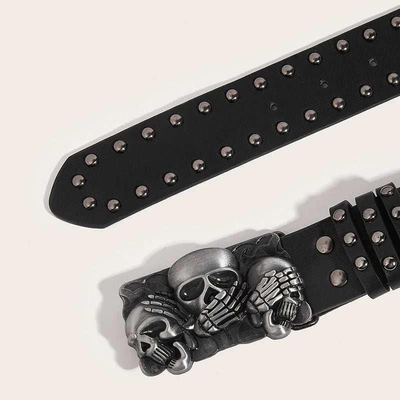 Nova Skull Rivet Belt
