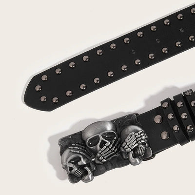Nova Skull Rivet Belt