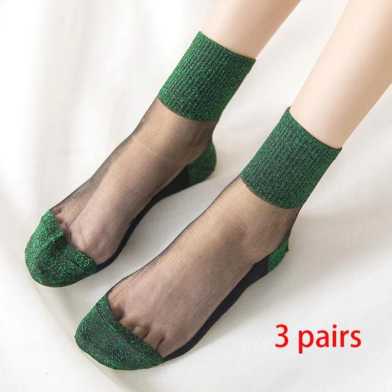 Sheer Spark Socks – Set of 3