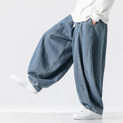 Kenji Cotton Baggy Lantern Pants – Men’s Japanese Streetwear Fit