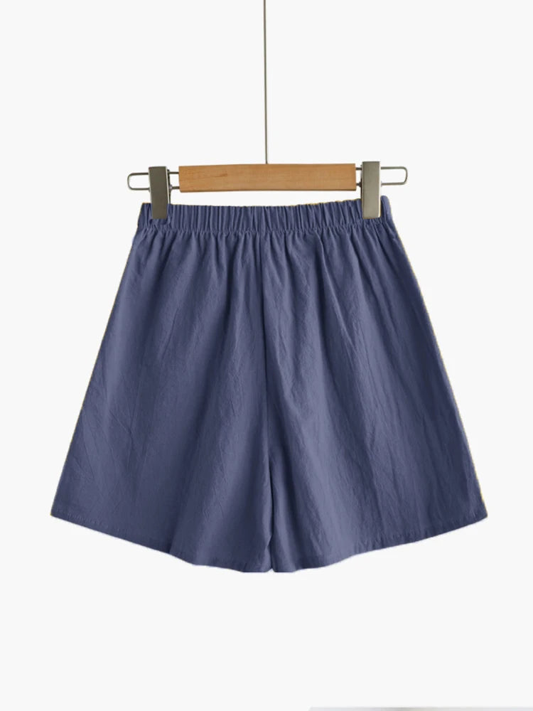 Linen High Waist Short