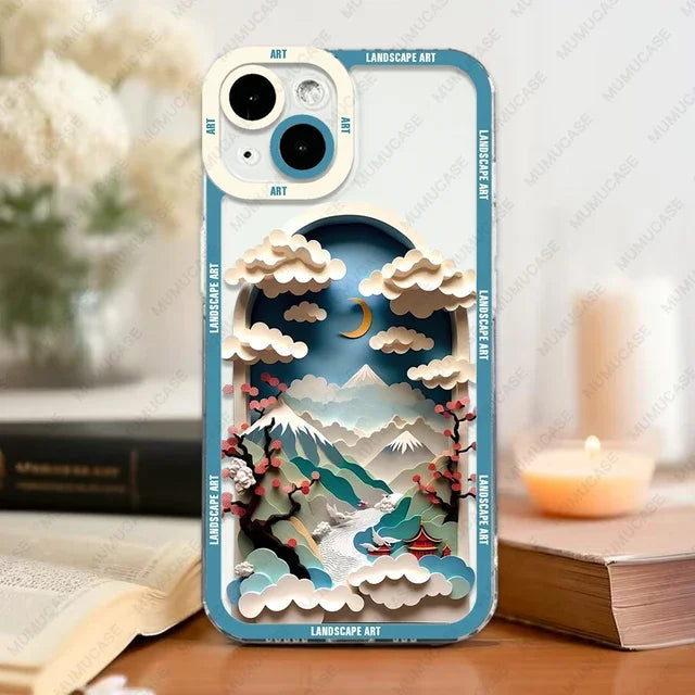 Aurora Landscape Art iPhone Case – Soft Protective Cover