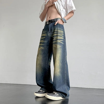 Jaxon Denim Baggy Pants - Men’s Loose Fit Gradient Streetwear