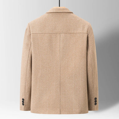 Grant Herringbone Wool-Blend Jacket