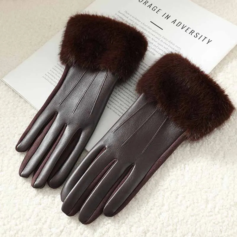 Orsay Leather Winter Gloves