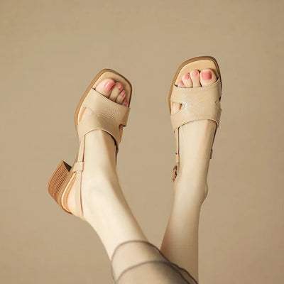 Vera Square-Toe Sandals