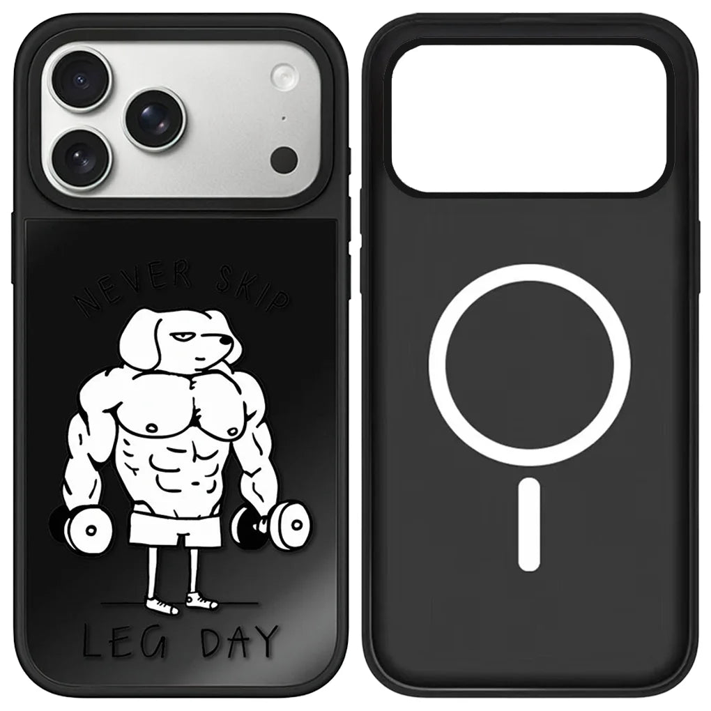 Never Skip Mirror Case – Magnetic Shockproof iPhone Cover