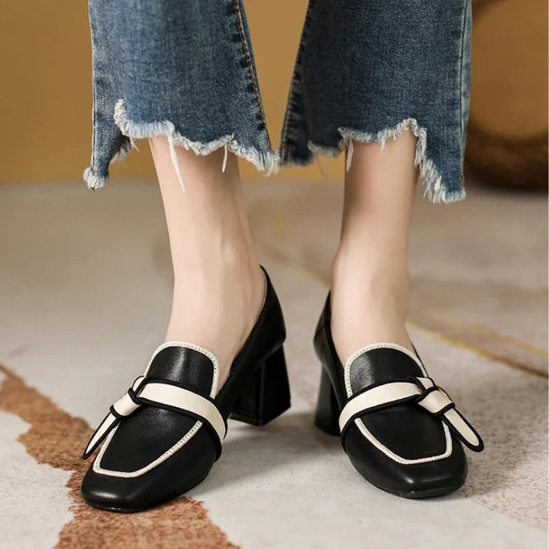 Vittoria Square-Toe Pumps