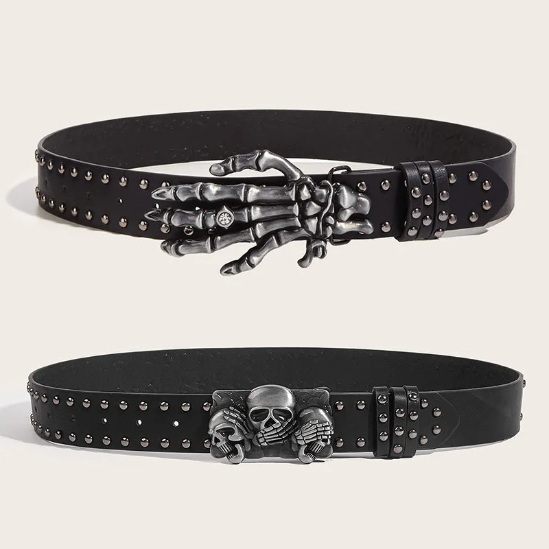 Nova Skull Rivet Belt