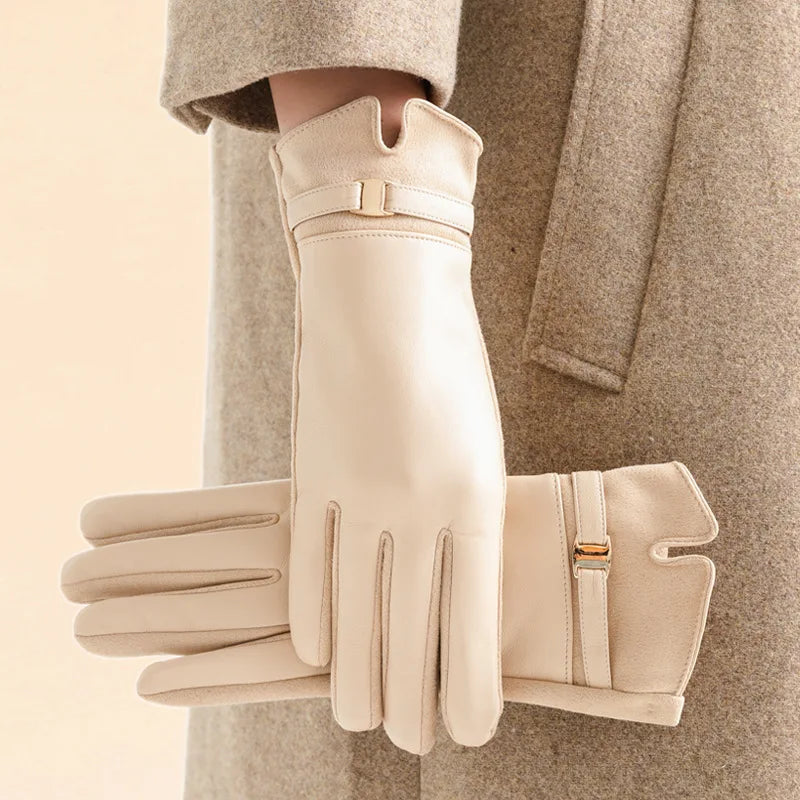 Meli Chain Suede Gloves