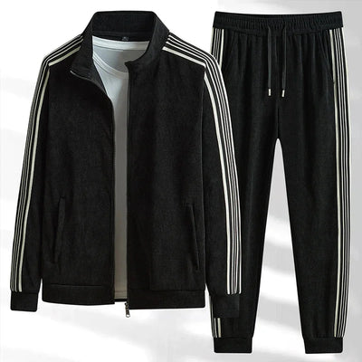 High Quality Running 2 Piece Set Jacket+Sweatpants Cardigan Long Sleeve Casual Tracksuit Men Sport Brand Clothing Suit