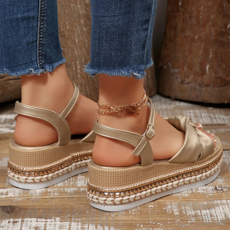 Serena Boho Wedge Sandals