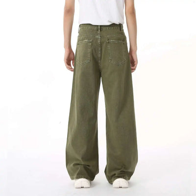 Logan Cotton Baggy Jeans - Men's Mid-Rise Straight-Leg Cotton Denim