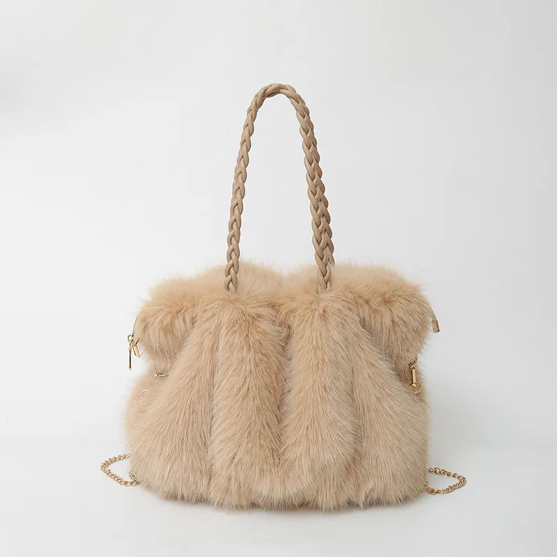 Elena Soft Fur Tote