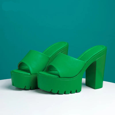 Sofia Platform Mule Sandals – Women’s Chunky Slide Heels