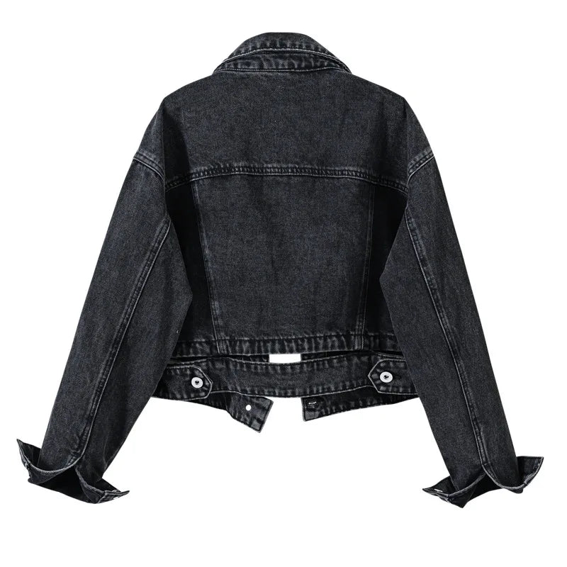 Riley Cropped Denim Jacket – Limited Edition Layer