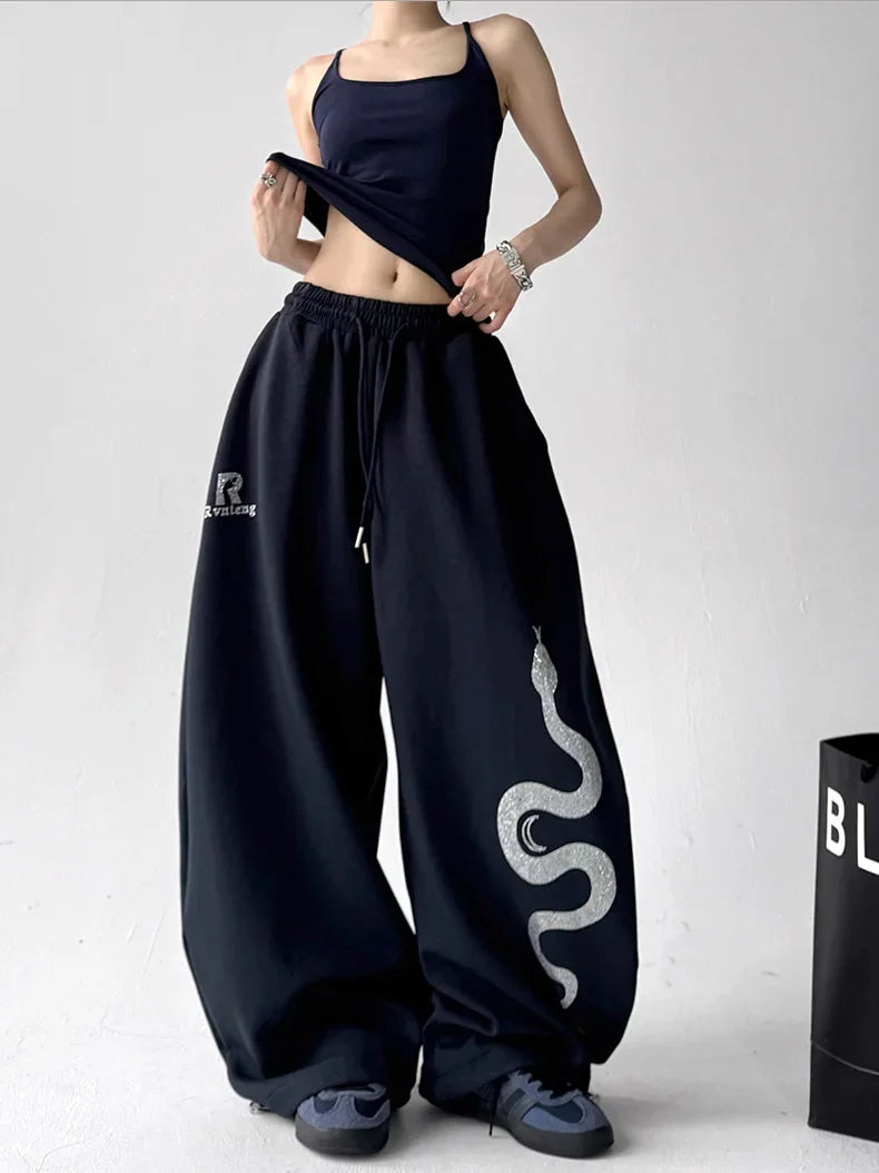 Raven Rhinestone Pants