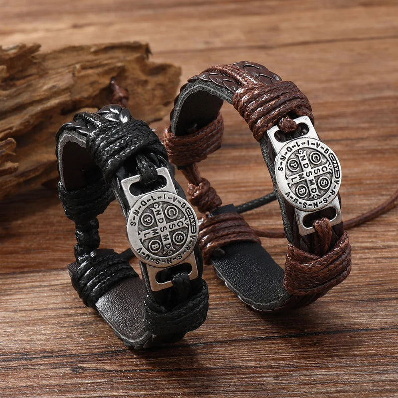 Iron Saint Leather Bracelet