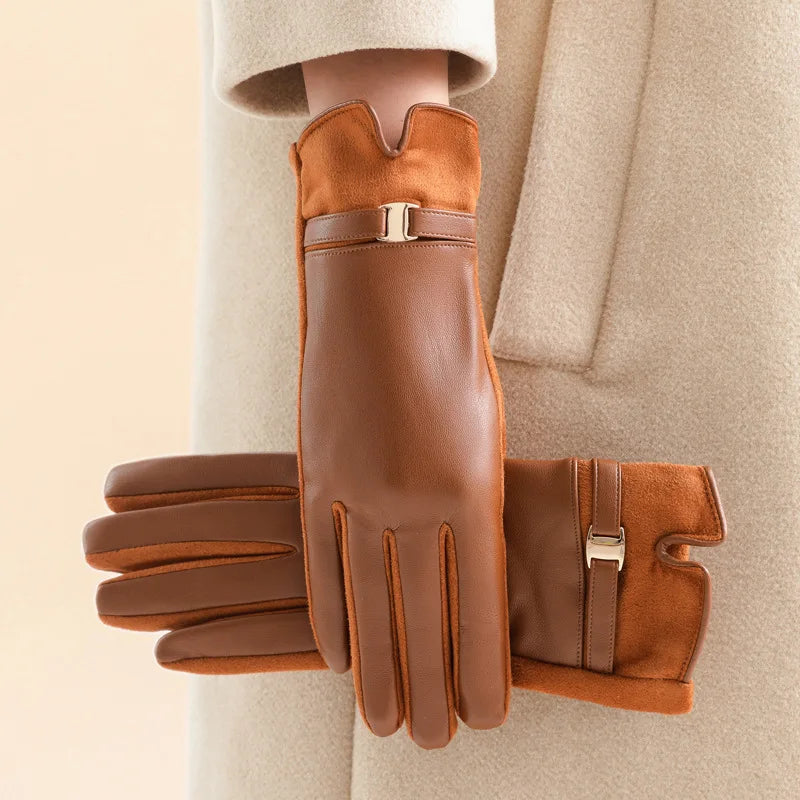 Meli Chain Suede Gloves