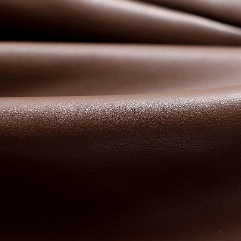 Close-up of brown leather texture