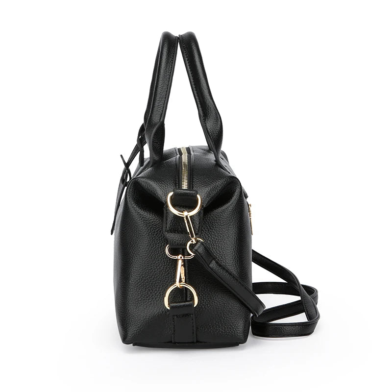 Mia Soft Leather Shoulder Bag