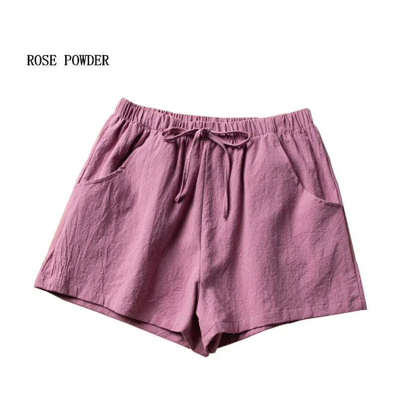 Linen High Waist Short