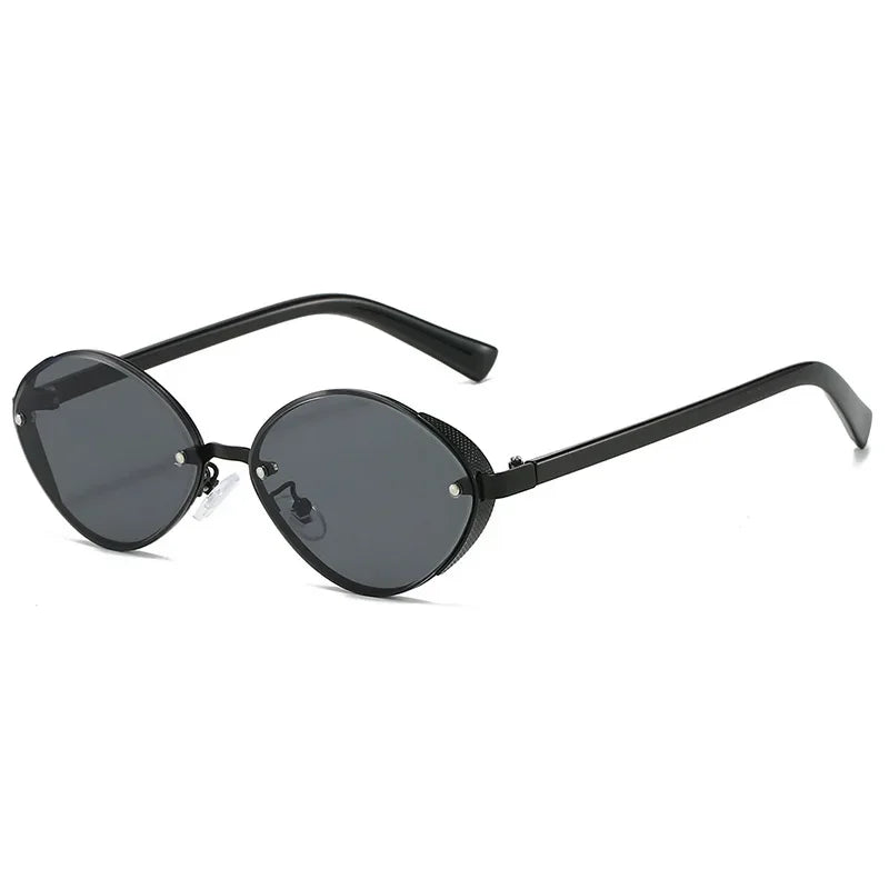 Riley Oval Metal Sunglasses