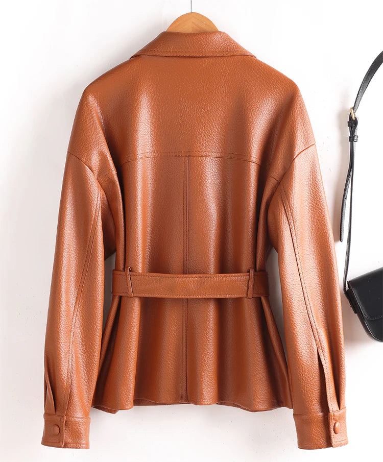 Aria Sheepskin Leather Jacket