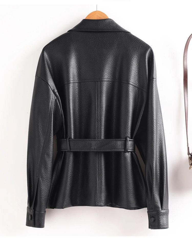 Aria Sheepskin Leather Jacket