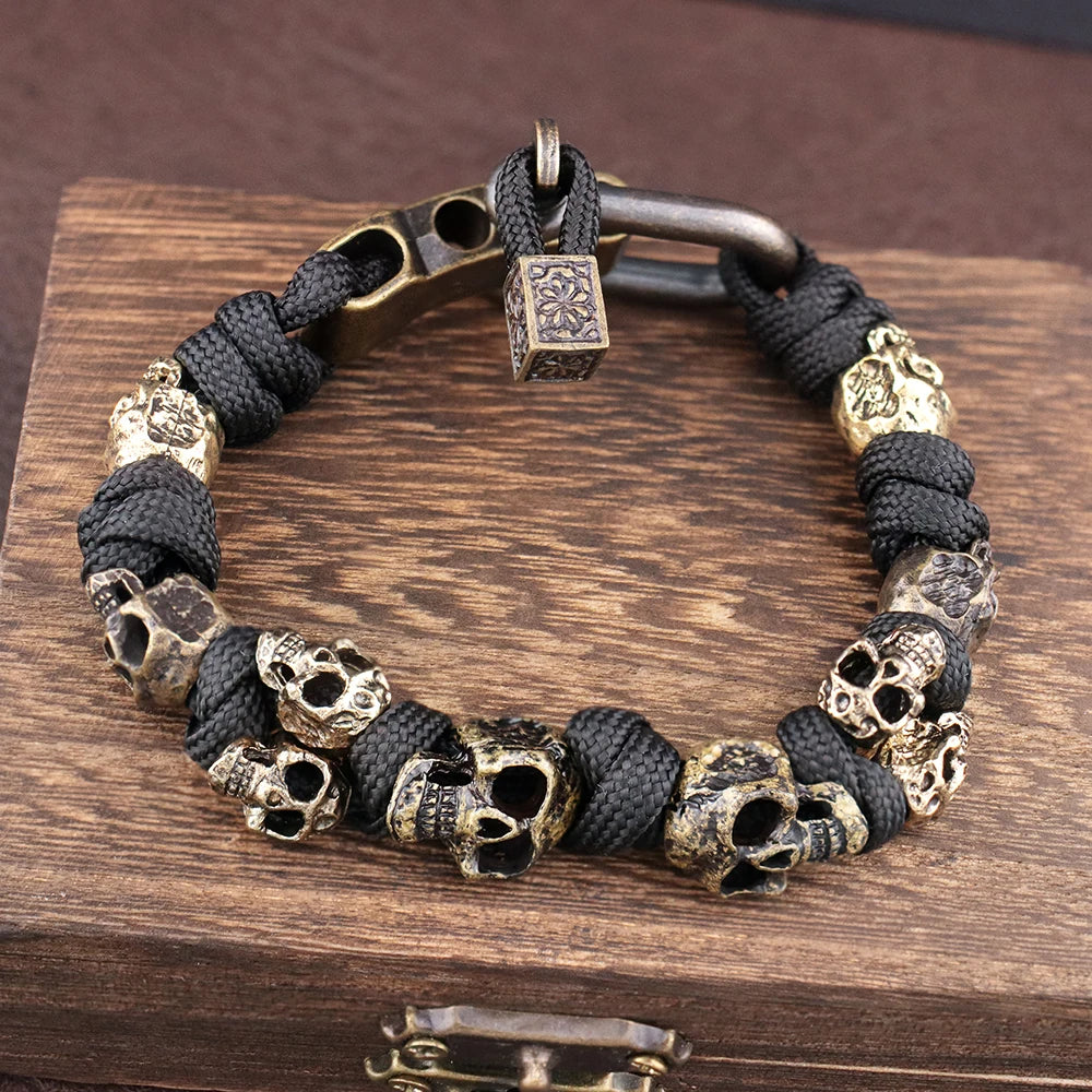 Knox Skull Woven Bracelet