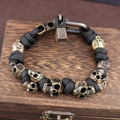 Knox Skull Woven Bracelet