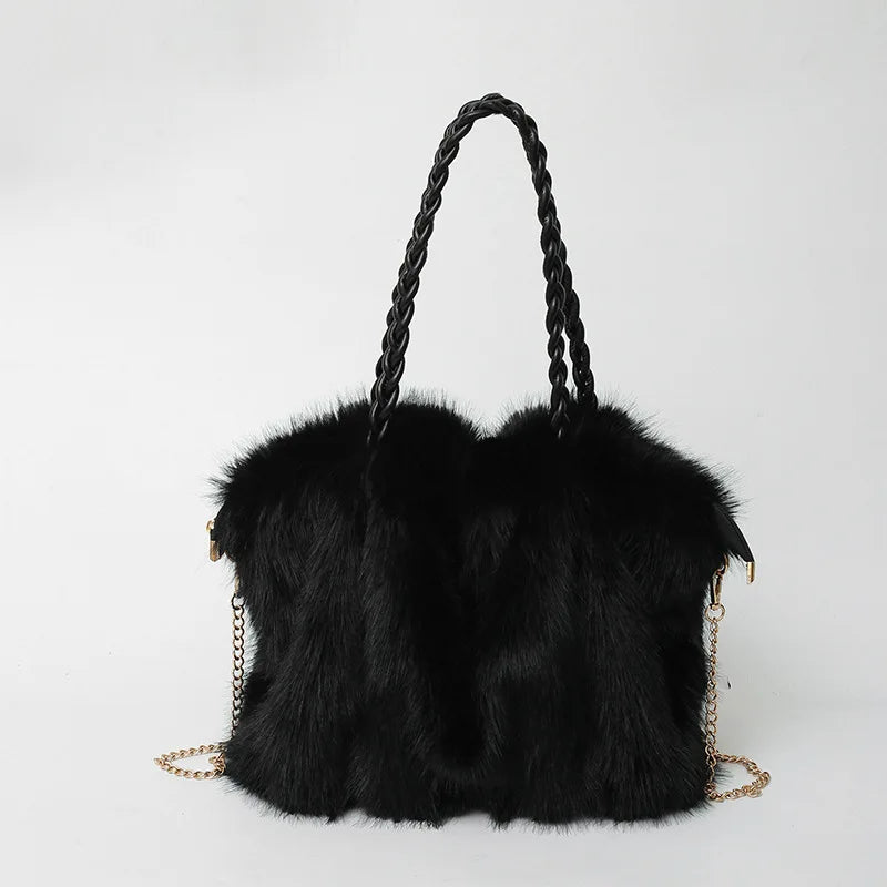 Elena Soft Fur Tote