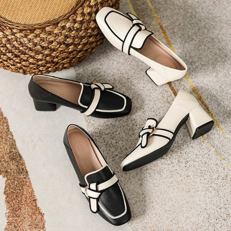 Vittoria Square-Toe Pumps