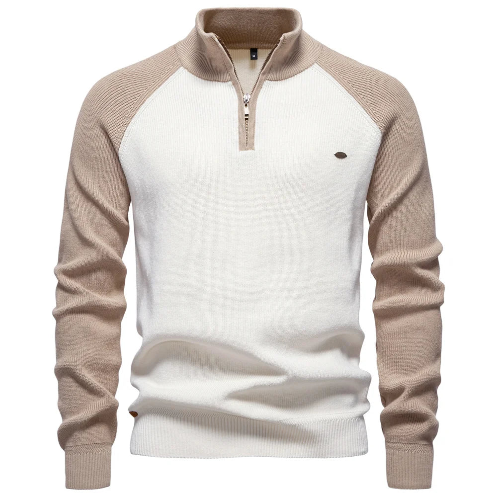 Nolan Cotton Mock Neck Sweater