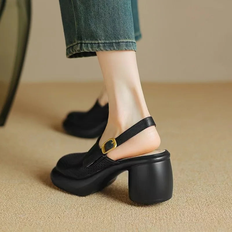 Léa Hollow Heel Sandals