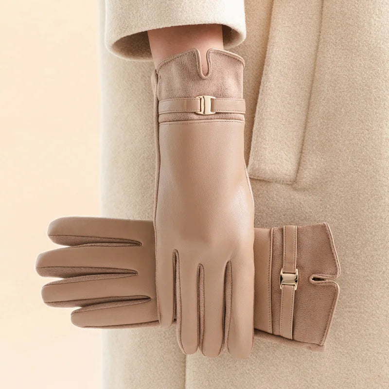 Meli Chain Suede Gloves