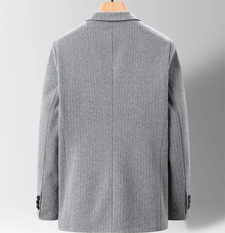 Grant Herringbone Wool-Blend Jacket
