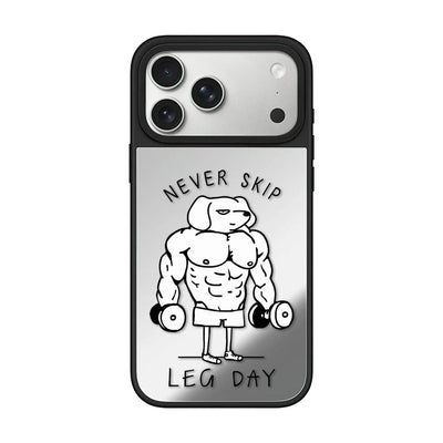 Never Skip Mirror Case – Magnetic Shockproof iPhone Cover