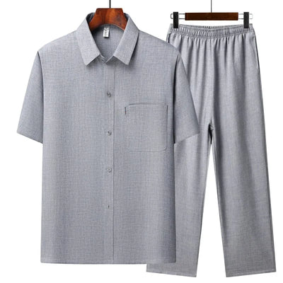 Ren Linen Set – Men’s Two-Piece Summer Comfortwear