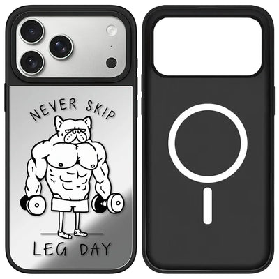 Never Skip Mirror Case – Magnetic Shockproof iPhone Cover