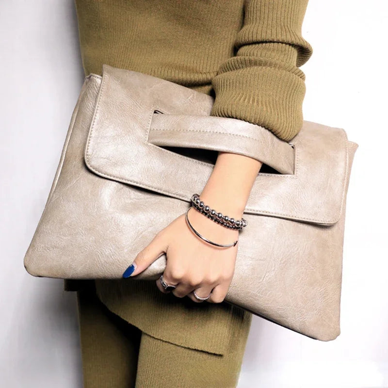Celeste Soft Leather Clutch