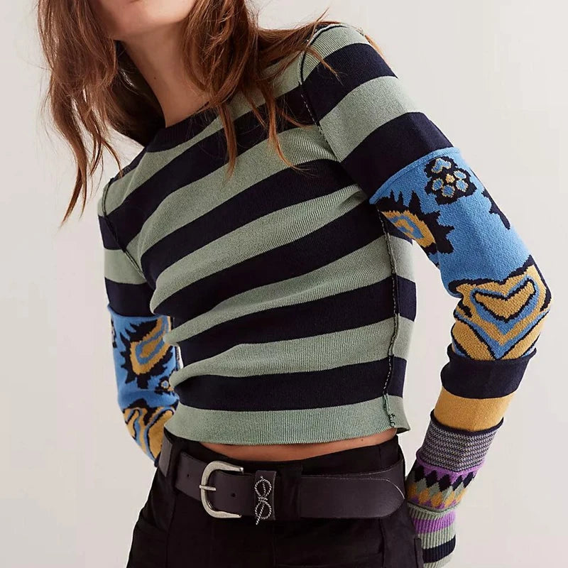 Siena Stripe Knit Top