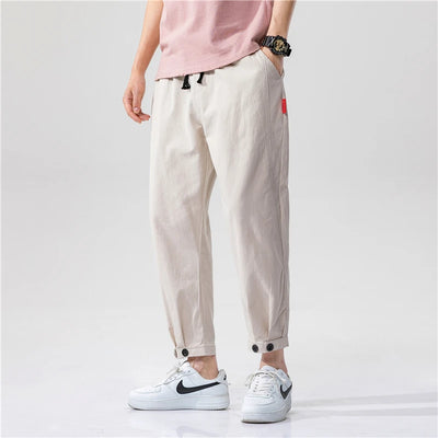 Leo Cotton Linen Slim Pants – Men’s Tapered Summer Fit
