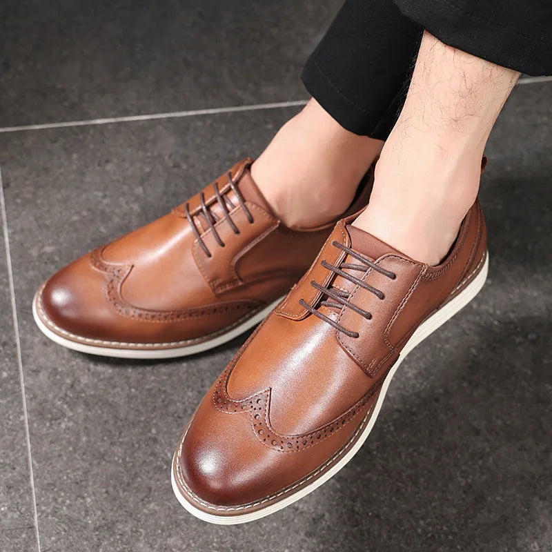Alessio Genuine Leather Brogue