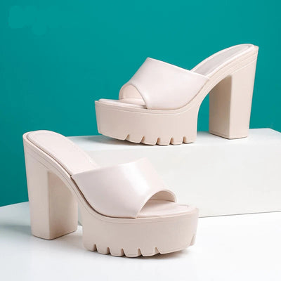 Sofia Platform Mule Sandals – Women’s Chunky Slide Heels