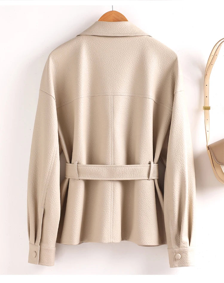 Aria Sheepskin Leather Jacket