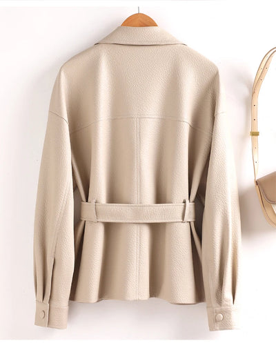 Aria Sheepskin Leather Jacket