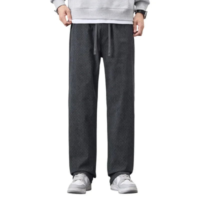 Ethan Fleece-Lined Straight-Leg Pants – Men’s Winter Casual Trousers