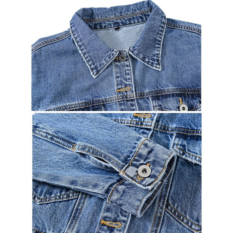 Riley Cropped Denim Jacket – Limited Edition Layer